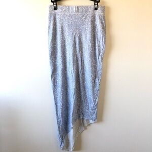 New Frank & Eileen Blue Floral Midi Asymmetrical Skirt S